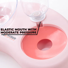 Homestic 2-in-1 Cat & Dog Bowl Set with Replaceable Water Bottle|Automatic Refill Cat Bowl|Premium PP Plastic|Non-Toxic|Suitable for Small & Medium Pets|PT008P|Pink