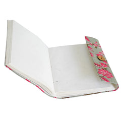 Heart Home Floral Print Handicraft Notebook/Diary with Lock System for Home, Traveling, Office Pack of 2 (Green) 52HH4020