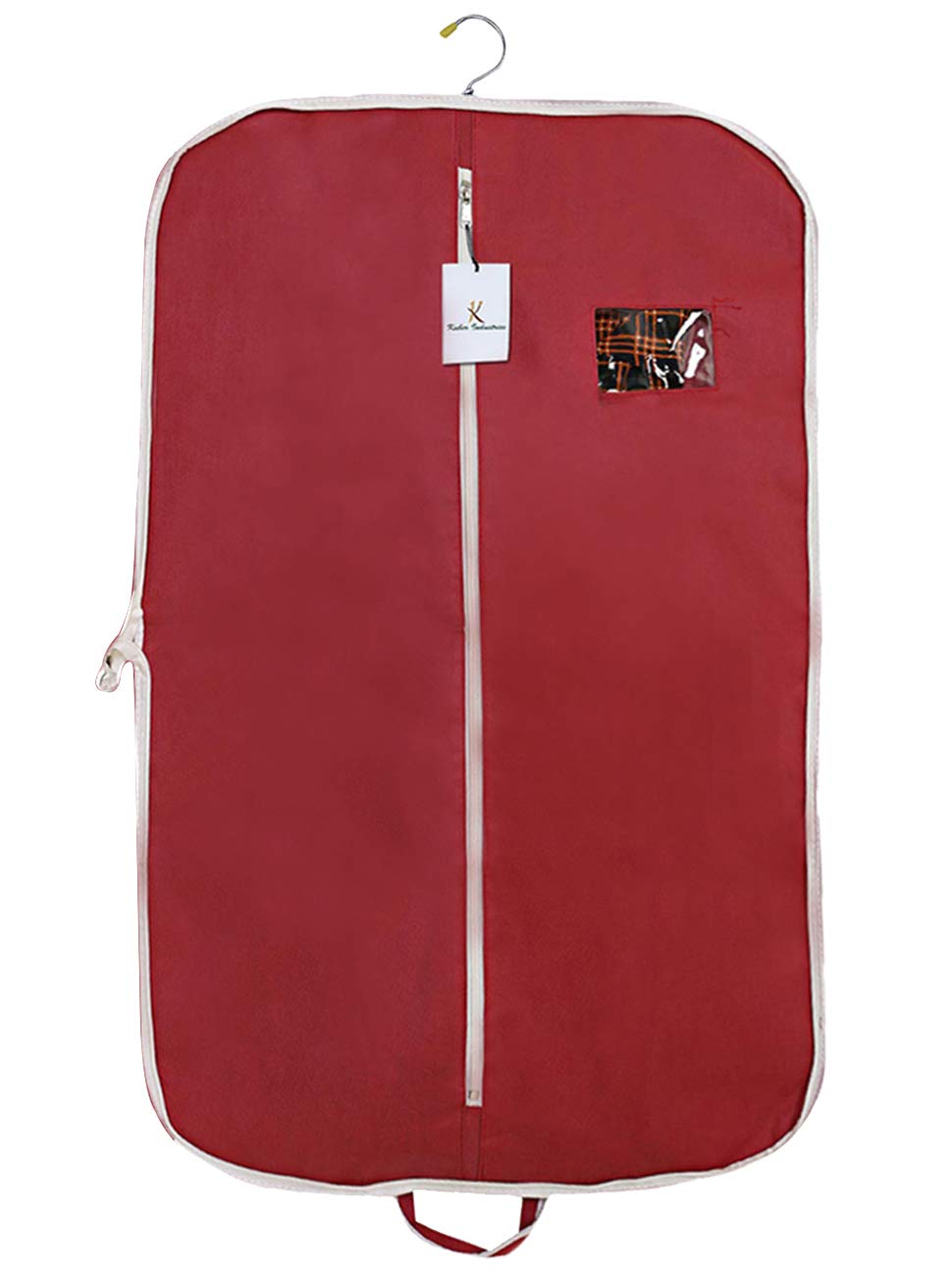 Kuber Industries Foldable Non Woven Men's Coat Blazer Suit Cover (Maroon) - CTKTC041397