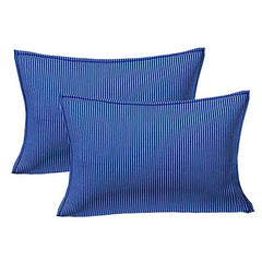 Kuber Industries Double Bedsheet(228*254 cm)|Cotton 120 TC Luxury Printed Soft & Lightweight Bedsheet for Double Bed with 2 Pillow Covers (Blue)