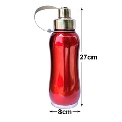 Heart Home Stainless Steel Insulated Water Bottle with Strainer for Home & Traveling, 750ML (Maroon) 54HH4315.
