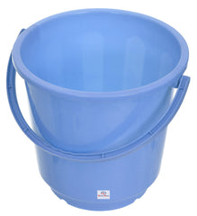 Heart Home Multipurposes Plastic Bucket for Bathing Home Cleaning & Storage Purpose with Lid, 16Ltr.- Pack of 2 (Blue)-47HH01175
