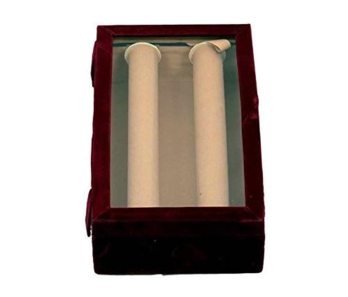 Kuber Industries 2 Rods Transparent Bangle Organizer Box Velvet Coated Jewelry Storage Case Standard Multi (VAR48_Maroon)