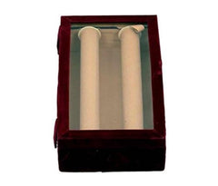 Kuber Industries 2 Rods Transparent Bangle Organizer Box Velvet Coated Jewelry Storage Case Standard Multi (VAR48_Maroon)