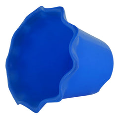 Heart Home Blossom Flower Pot|Durable Plastic Flower Pot|Gamla with Drain Holes for Home Décor|Balcony|Garden|8 Inch|Pack of 3 (Blue)