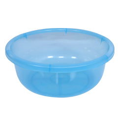 Kuber Industries Durable Deep Bath Tub|Versatile Short Livestock Feeding Pan| Plastic Utility Gaint Basin for Baby Bathing,Washing Clothes,26 Litre (Sky Blue)