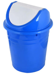 Heart Home Plastic Dustbin/Wastebin With Swing Lid, 10 Liter- Pack of 2 (Blue)-47HH0867