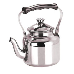 Kuber Industries 1.2 Litre Stainless Steel Tea Pot/Tea Kettle, Dishwasher Safe, Mirror Finish, 12 Cup (Silver), Standard