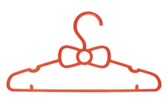 Kuber Industries Kids Mizano Plastic Non-Slip Clothes Hangers, Peach - Pack of 15-KUBMART15026