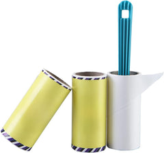 Kuber Industries Lint Remover | Super Sticky Lint Roller | Easy | Lint Roller for Clothes | Lint Roller for Pet Hair | 60 Sheets (1 Roller + 2 Replacement Rolls)