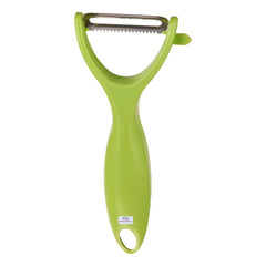 Heart Home Peeler|Plastic Vegetable Peeler|Fruit Peeler|Non-Slip Handle|Steel Sharp Straight Blade|Y Shaped Peeler|Kitchen Peeler|Pack of 2 (Green)