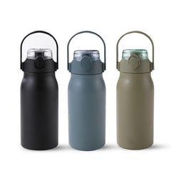 Heart Home Water Bottle | Vacuum Insulated Travel Bottle | Hot & Cold Water Bottle | Sipper Lid & Handle Water Bottle | 1000 ML | Pack of 3 | HH-22111D | HH-22111A | HH-22111B | Multi