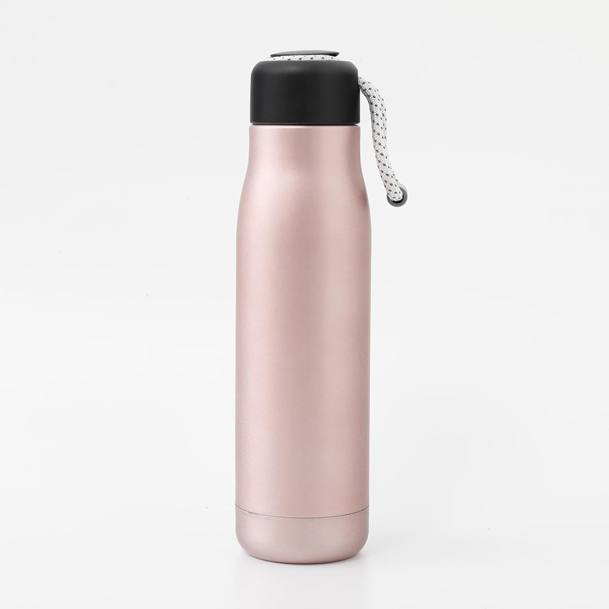 Heart Home Water Bottle | Vacuum Insulated Travel Bottle | Hot & Cold Water Bottle | Water Bottle with Carry Handle | Thermos Flask for Gym Bottle | MYZ-230805E | 550 ML | Pink
