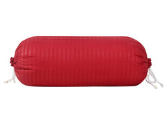 Kuber Industries Linning Design Soft & Luxurious Decorative Cotton Bolster Cover- Set of 2, 16"x32" (Maroon)-44KM0154