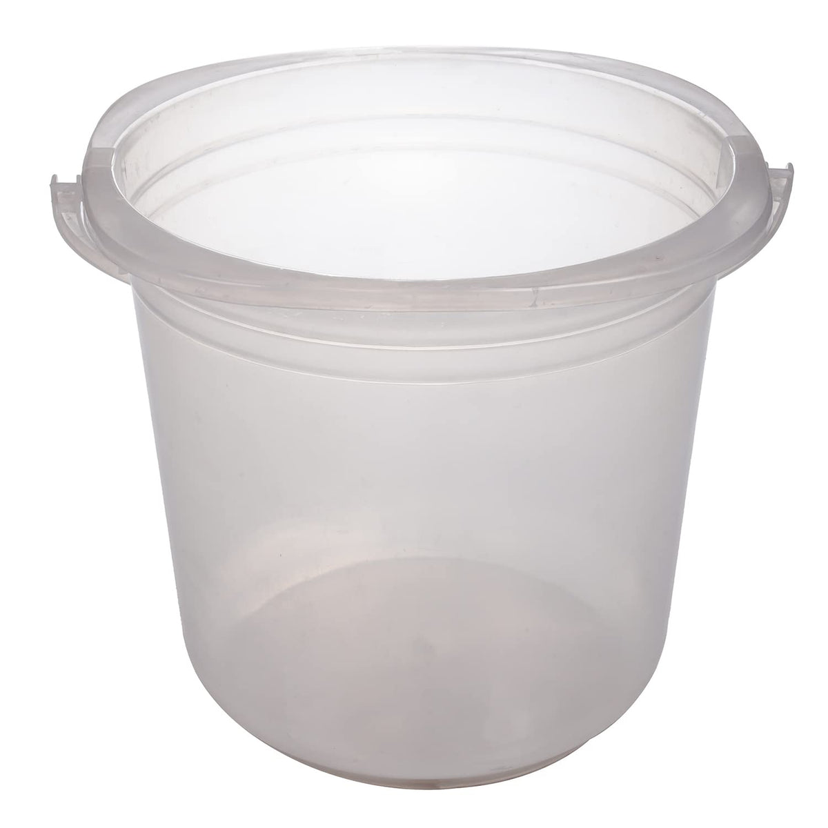 Kuber Industries Bucket|Plastic Bucket for Bathroom|Bucket for Bathing|Unbreakable Bucket with Handle|18 Liter (Transparent)