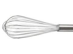 Heart Home Multiuses Stainless Steel Kitchen Utensil Balloon Shape Wire Whisk, Egg Beater, Kitchen Tool, 25cm (Silver)