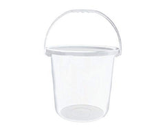 Kuber Industries 3 Piece Plastic Bucket Set, 16 Litres, Transparent (CTKTC1832)