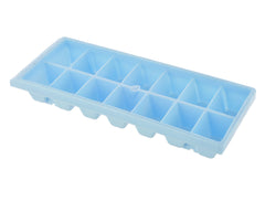 Heart Home BPA Free Easy Release Ice Cube Tray/Bin/Box Set with 14 Section- Pack of 12 (Cream & Green & Blue)-HS43HEARTH25818