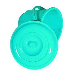 Kuber Industries Unbreakable Plastic Durable & Lightweight Strong Bathroom Bucket with Lid and Handle,13 LTR,Pack of 2 (Mint Green)