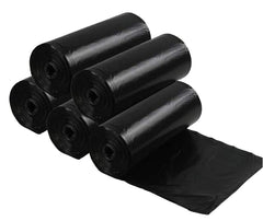Heart Home Small 150 Biodegradable Garbage Bags, Dustbin Bags, Trash Bags For Kitchen, Office, Warehouse, Pantry or Washroom, 17x19 Inches (Black)-HS41HEARTHH24008