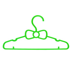 Kuber Industries Children's Mizano Plastic Hangers, Kids Hangers Ideal For Everyday Standard Use, Baby Hangers Kids (Green & Pink, 10 Pack)-KUBMART15061