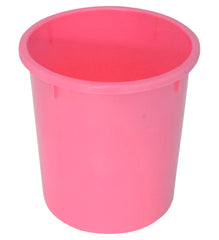 Heart Home Plastic Open Dustbin, Garbage Bin For Home, Kitchen, Office, 5Ltr.- Pack of 3 (Pink)-47HH01049