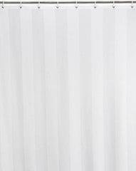 Kuber Industries Transparent PVC Shower Curtain - 9ft, White, Standard (Curtain34337)