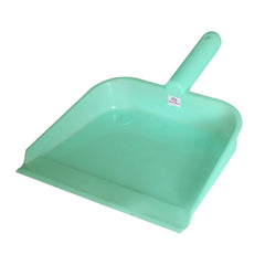 Heart Home Plastic Lightweight 10" Dustpan With Comfort Grip Handle for Easy Sweep Broom, Pack of 3 (Blue & Green & Light Pink)