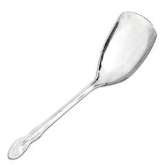 Heart Home Stainless Steel Wok Spatula|Slotted Turner for Cooking & Food Serving, Set of 2 (Silver)