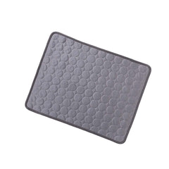 Kuber Industries Rectangular Dog & Cat Bed|Premium Cool Ice Silk with Polyester with Bottom Mesh|Multi-Utility Self-Cooling Pad for Dog & Cat|Light-Weight & Durable Dog Bed|ZQCJ001DG-M|Dark Grey