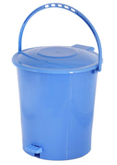 Kuber Industries 3 Pieces Plastic Dustbin Garbage Bin with Handle, 10 Liters (Yellow, Blue & Red) - CTKTC034676