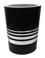 Kuber Industries Plastic Dustbin, Trashbin, Wastebin For Kitchen, Bathroom, Office Use With Swing Lid, 7 Liter- Pack of 2 (Black)-47KM0808