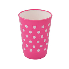 Heart Home Dot Printed Plastic 6 Tumblers with Jug & Tray Set, Set of 8 (Green)-HS42HEARTH25100