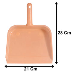 Heart Home 10" Plastic Dustpan, Pack of 6 (Pink & Light Pink)