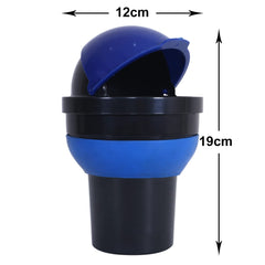 Kuber Industries Car Dustbin|Car Mini Dustbin With Lid|Leakproof Compact Small Dustbin|BLACK