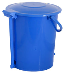 Heart Home Plastic Pedal Dustbin, Trashbin, Wastebin For Kitchen, Bathroom, Office Use With Handle, 10 Liter (Blue)-47HH0928