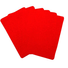 Kuber Industries Checkered Design PVC Rectangular Dining Table Placemat Set (CTKTC013708, Red) - 6 Pieces