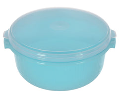 Heart Home Food Grade, Microwave & Freezer Safe Plastic Bowls, Food Storage Container Set with Lid, Set of 3 (3200ml, 1800ml, 1000ml) (Blue)-46KHH0146