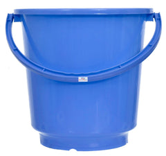 Heart Home Bucket|Plastic Bucket for Bathroom|Bucket for Bathing|Unbreakable Bucket with Handle|16 Liter (Blue)