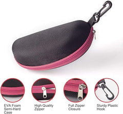 Urbane Home Sunglass Cases Set of 2|Goggles Organizer Box For Men, Women|Durable Shades Organizer (Random Color)