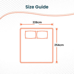 Kuber Industries Double Bedsheet(228*254 cm)|Cotton 120 TC Luxury Printed Soft & Lightweight Bedsheet for Double Bed with 2 Pillow Covers (Blue)