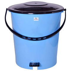 Heart Home Plastic Pedal Dustbin/Wastebin With Handle, 10 Liter (Pink & Black)-47HH0985