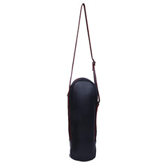 Kuber Industries 2 Pieces Soft Leather Water Bottle Bag, Black, 2 LTR -CTKTC25785
