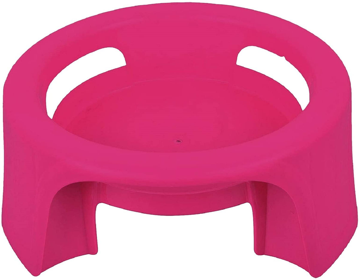 Heart Home Plastic Multipurpose Plant Pot Water Pot Gas Cylinder Stand (Pink) - - CTHH13129,Standard