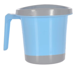 Kuber Industries Plastic Bathroom Mug 1 Litre Pack of 3 (Blue)-46KM0251, Standard