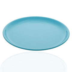 Kuber Industries 6 Pieces Unbreakable Round Plastic Microwave Safe Dinner Plates (Green) - CTKTC034609