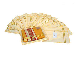 Kuber Industries 12 Piece Non Woven Saree Cover Set, Yellow (KU8604)