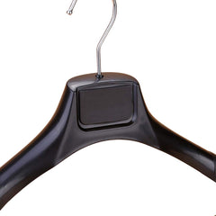 Kuber Industries 12 Piece Plastic Hangers for Wardrobe (Black, CTKTC01619)