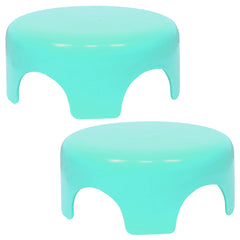 Heart Home Bathroom Stool | Plastic Bathroom Stool for Bathing | Bathroom Stool for Senior Citizen | Patla for Toilet | Sumo Stool | Pack of 2 | Green