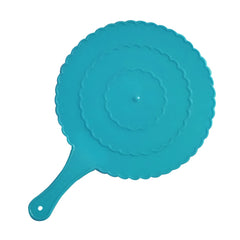 Kuber Industries Plastic Lightweight Handfan|Hath Pankha|Beejna for Natural Cooling Air Home Decor and Travel Useful, Pack of 6 (Blue)